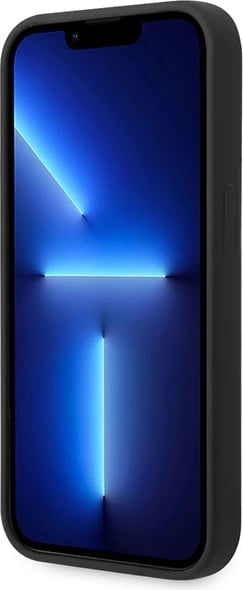 Mbështjellës Guess GUHCP14XSLSMK për iPhone 14 Pro Max 6.7", silikon, i zi