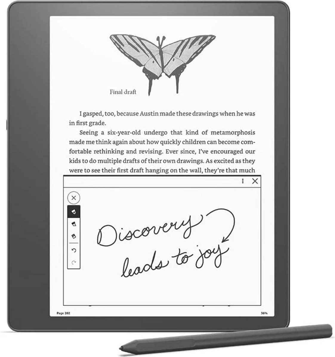 Lexues eBook Amazon Kindle Scribe Gen.1 2022 B09BS5XWNS anthrazit