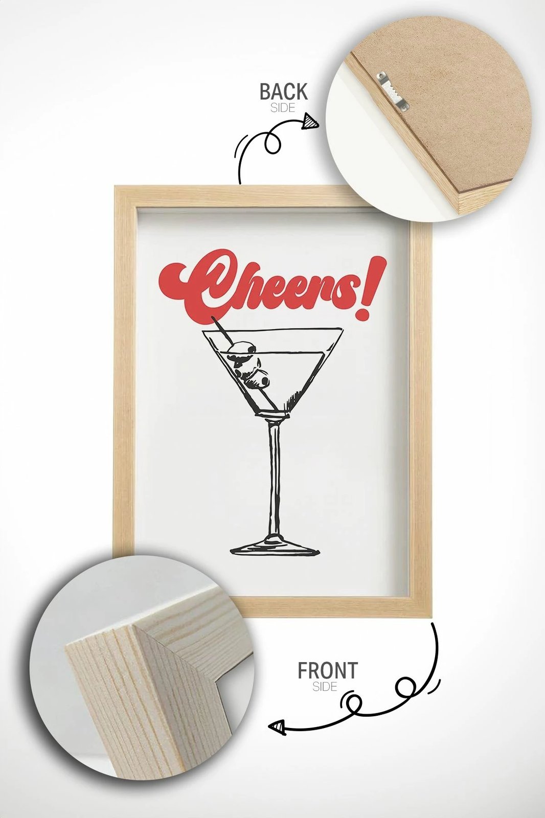 Pikturë dekorative me kornizë, Wallity, Ersy1Ham22