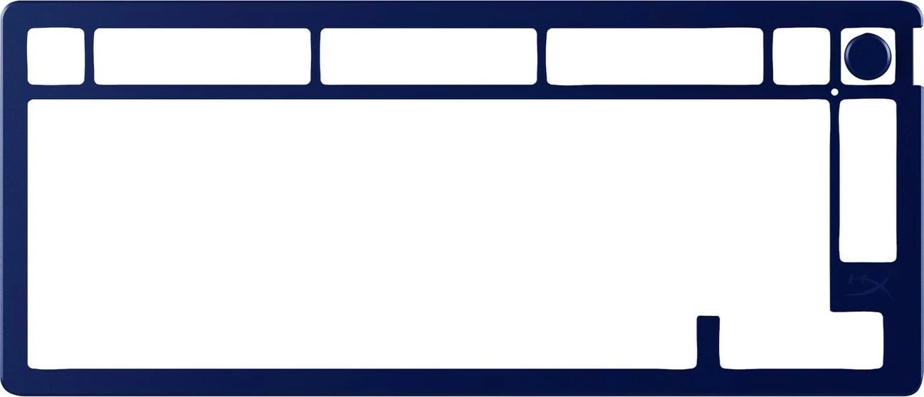 Top plate HyperX Alloy Rise 75, alumini, navy blue