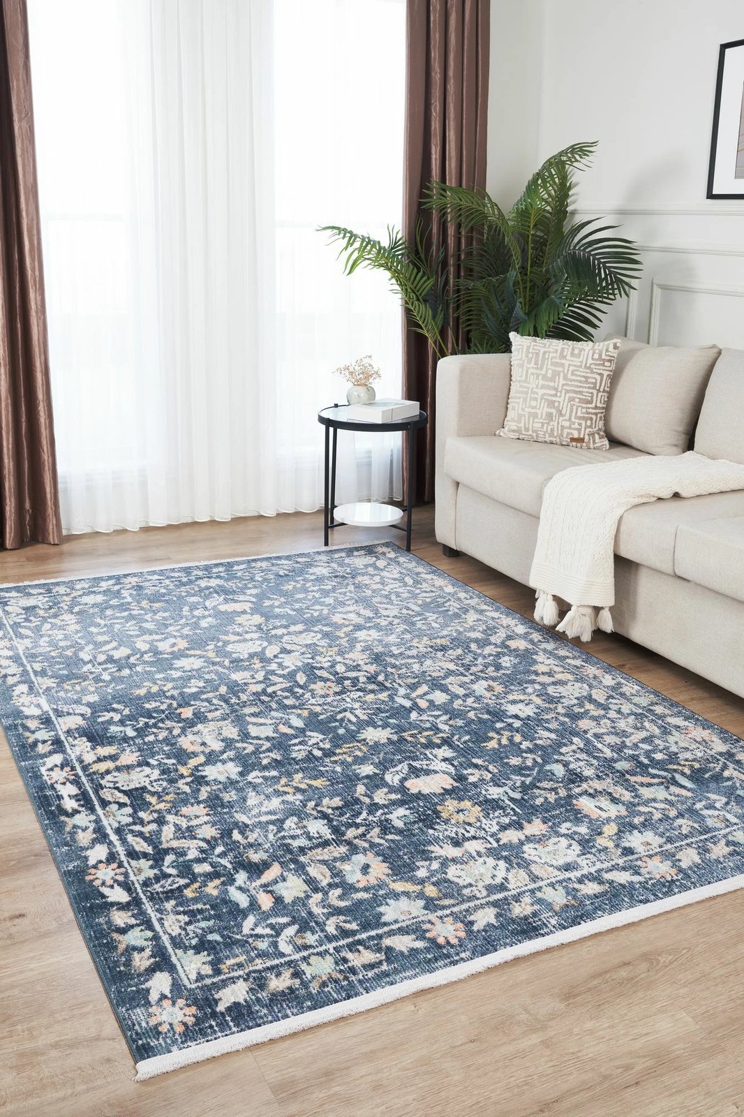 Qilim (120 x 180) Conceptum Hypnose, rustik 2224, ngjyrë kaltër