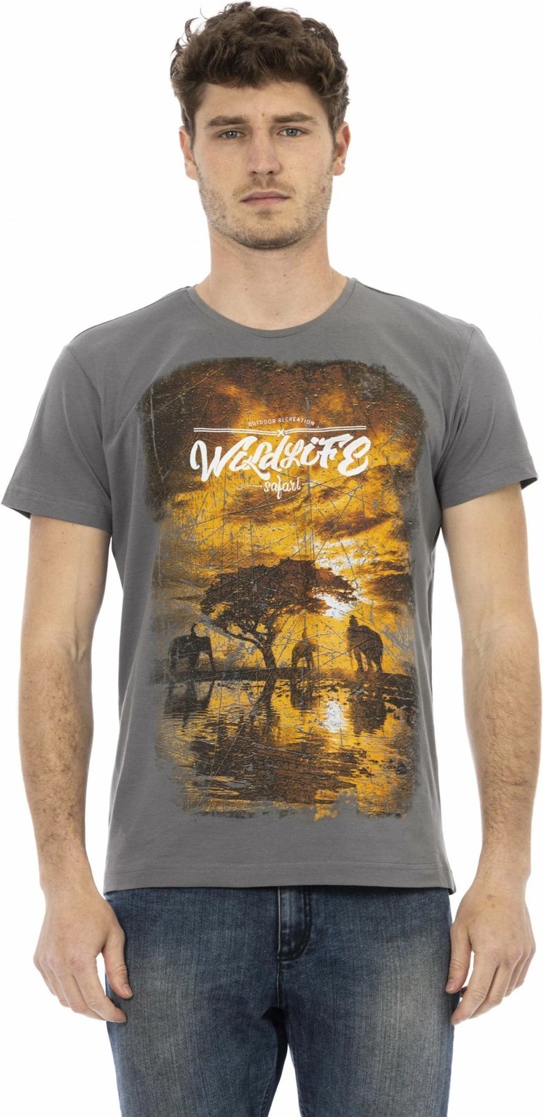 Maicë për meshkuj Trussardi Action, hiri