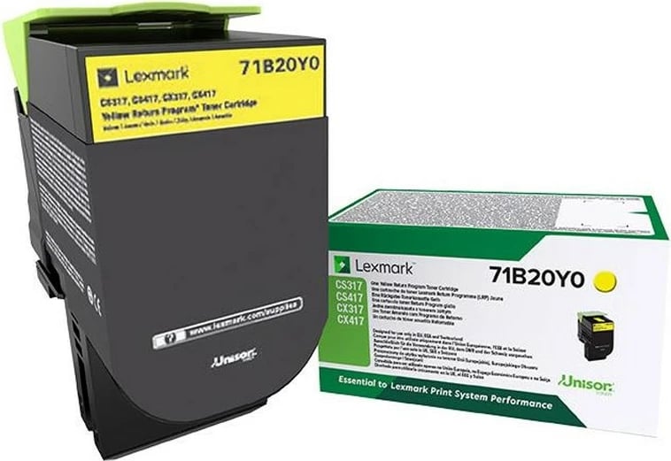 Toner Lexmark 71B20YO, yellow, për CS317 CX317 CS417 CX417 CS517 CX517 Toner Lexmark 71B20YO, yellow, për CS317 CX317 CS417 CX417 CS517 CX517
