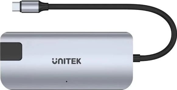 Hub USB-C Unitek, gri