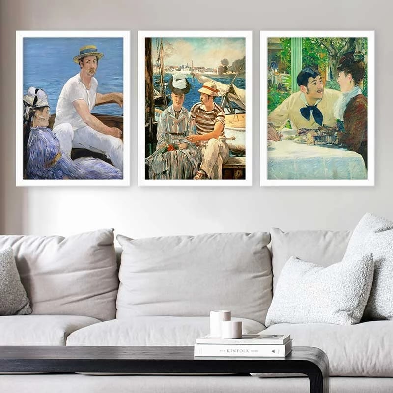 Pikturë dekorative me kornizë (3 copë), Wallity, 3BC_UN1453577_3545