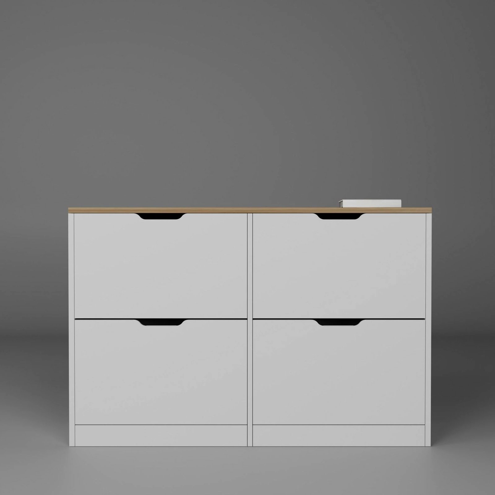 Dollap për këpucë Skye Decor, ngjyrë e bardhë mat, Duru - 1750