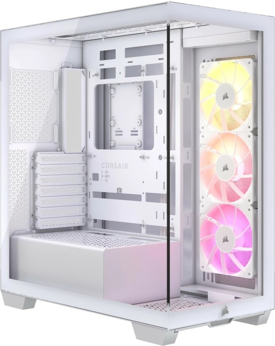 Kasë Corsair 3500X ARGB TG, Midi Tower, e bardhë Kasë Corsair 3500X ARGB TG, Midi Tower, e bardhë