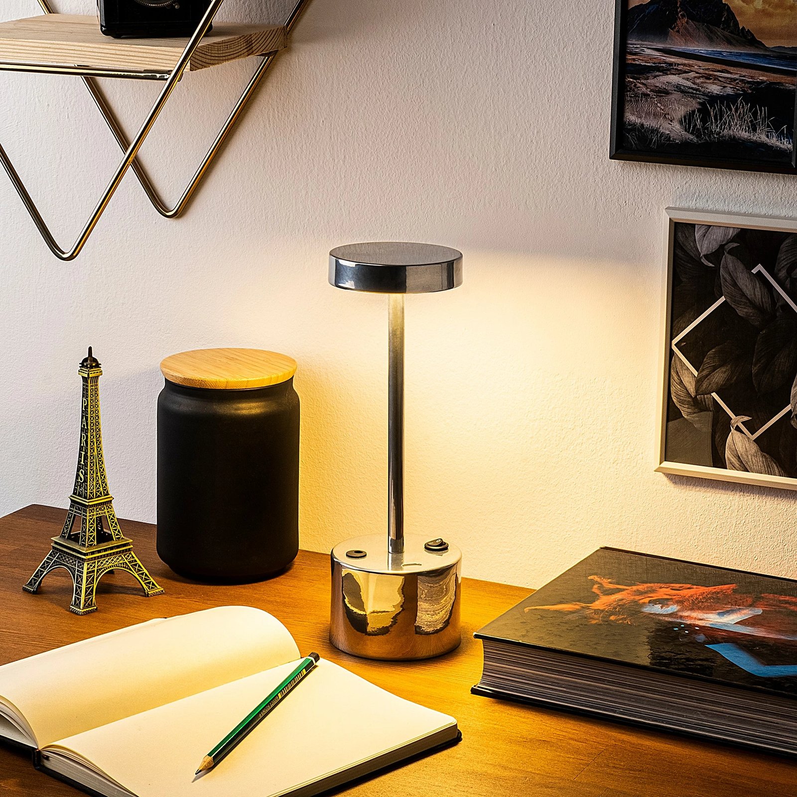 Llambë tavoline Opviq, Keyf - 13394, krom