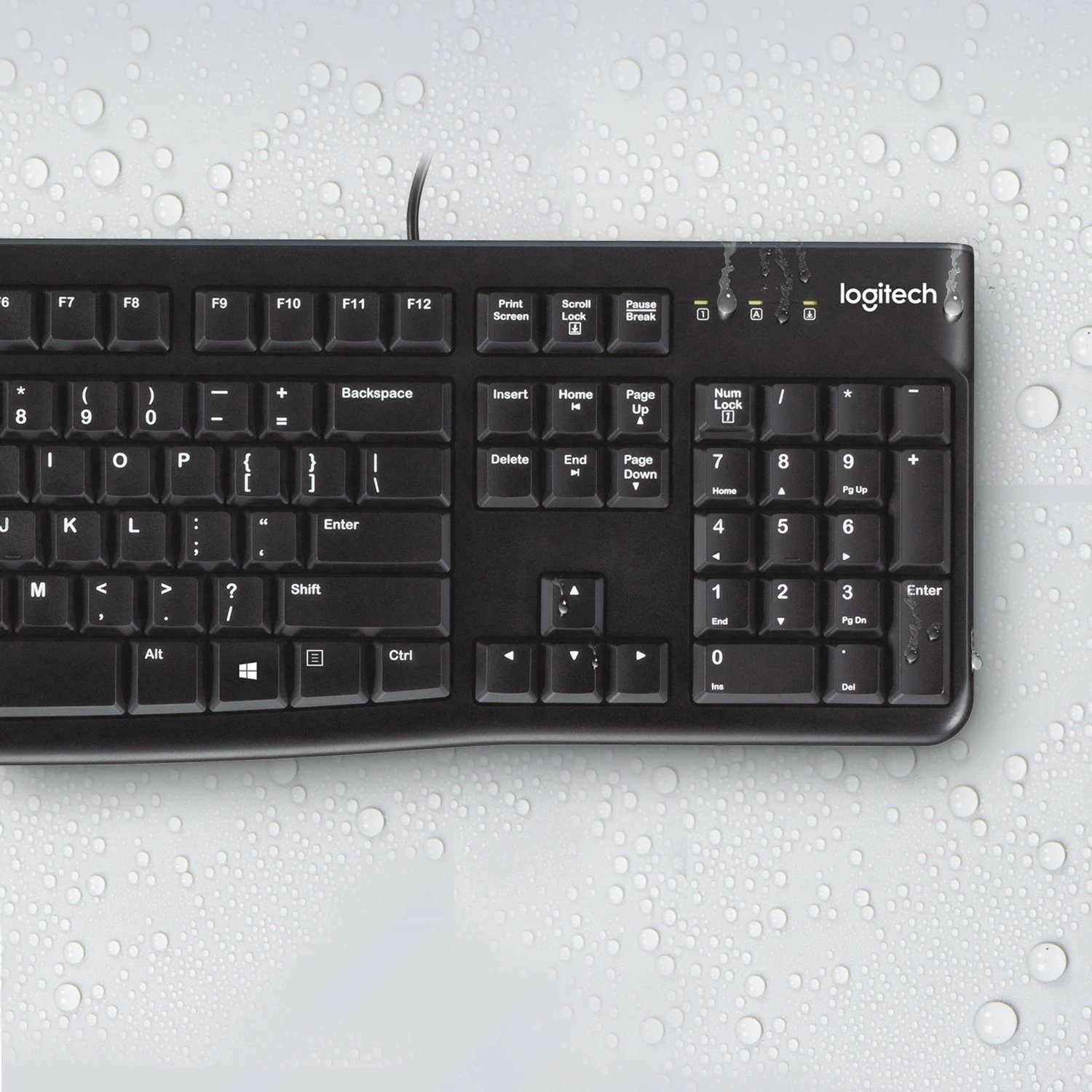 Tastierë Logitech K120, full-size, me kabllo, USB, AZERTY, e zezë Tastierë Logitech K120, full-size, me kabllo, USB, AZERTY, e zezë