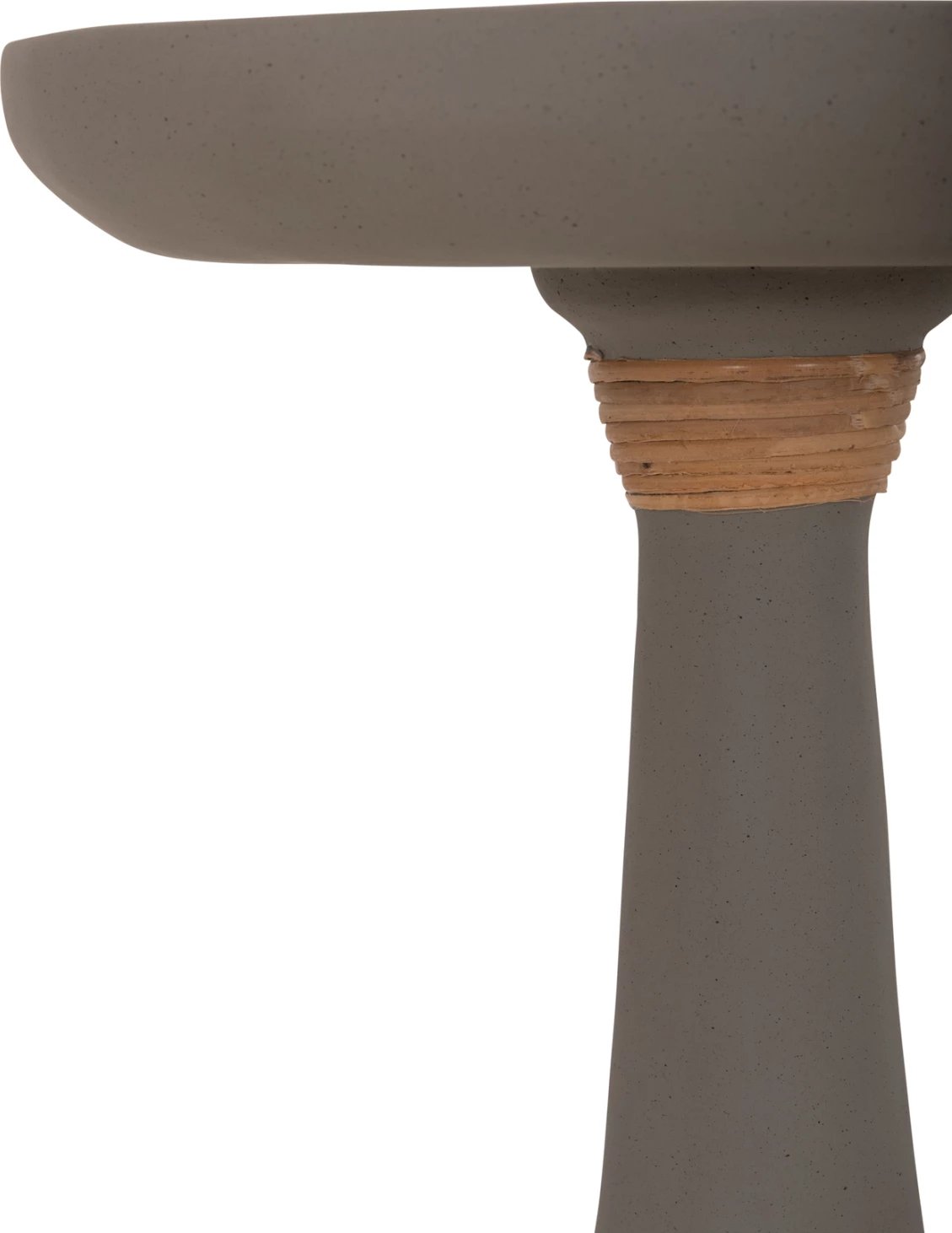 Tavolinë anësore e lartë TORG, rrethore, çimento fiber, ngjyrë gri, FH18170.03, Φ41x62H cm