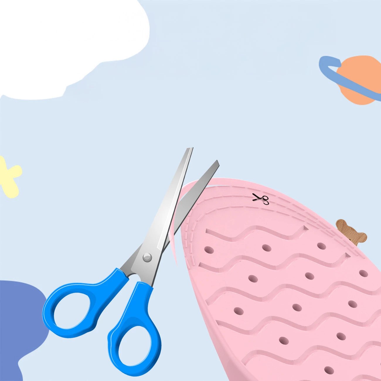 Shtroja këpucësh me mbështjellës për AirTag, Hurtel EA-59-02, 175–190 mm, për Apple AirTag, rozë