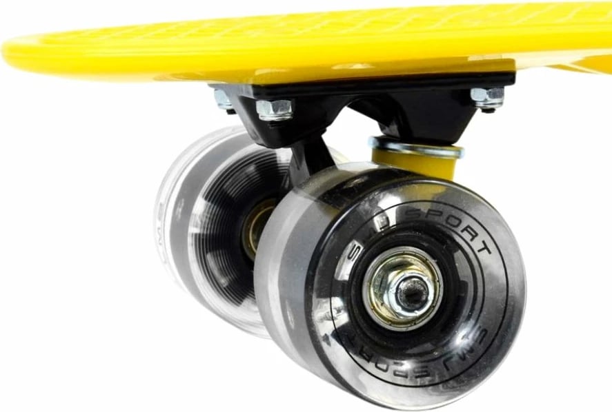 Skateboard Smj për skating, e verdhë