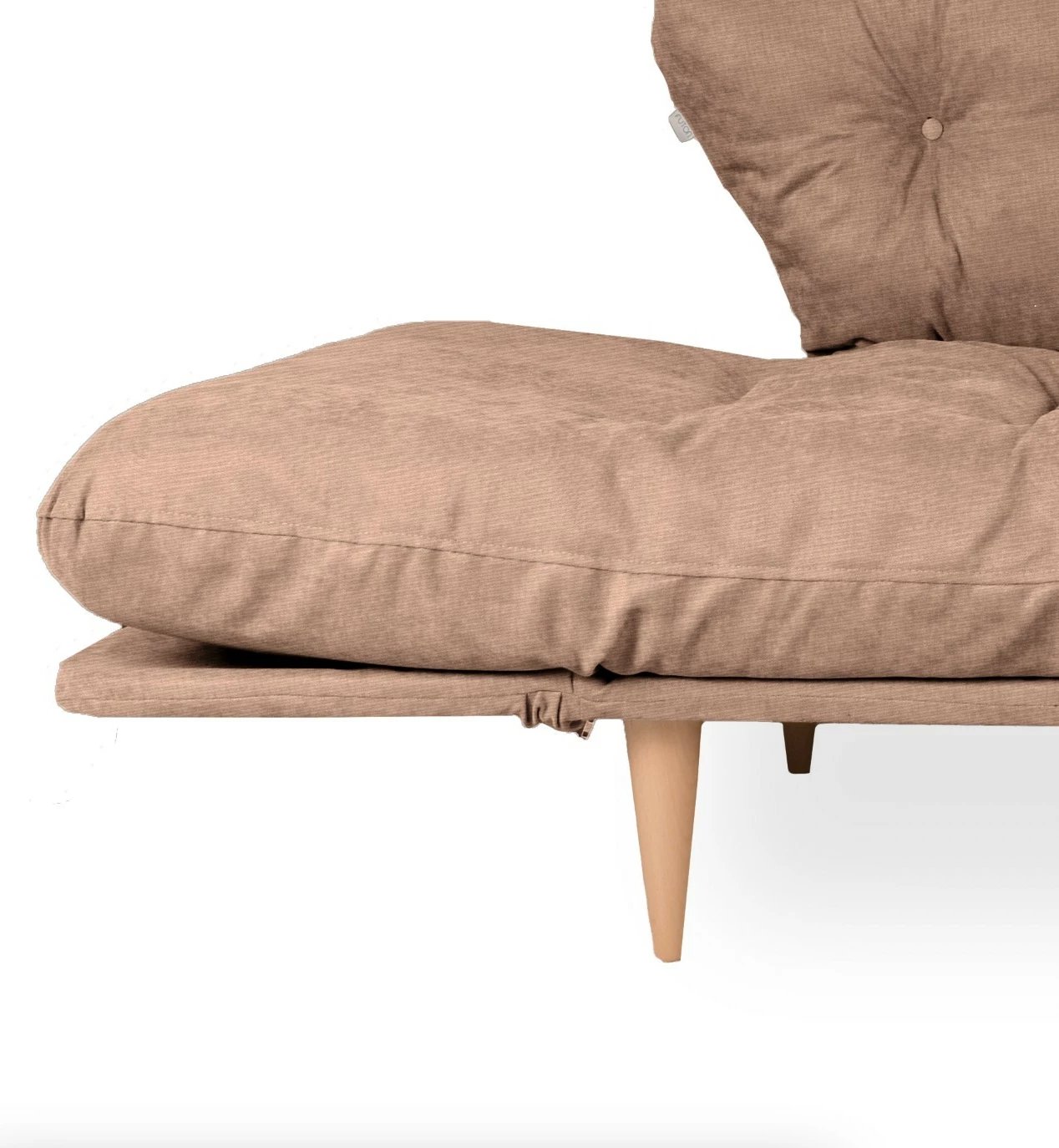 Sofabed 3-vendësh Atelier del Sofa, Nina Daybed, ngjyrë kafe e çelët, GR102