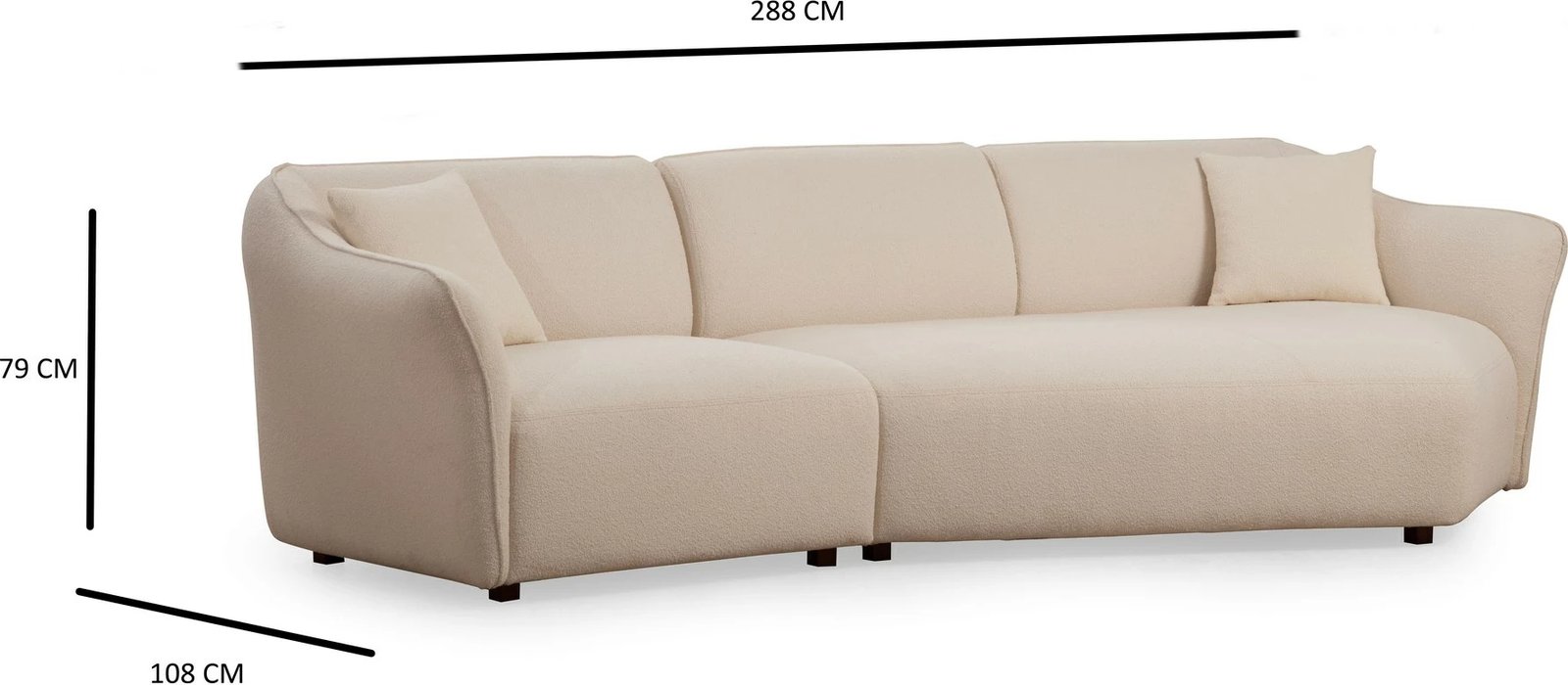 Këndare Mentıs Corner 6, krem, Atelier del Sofa
