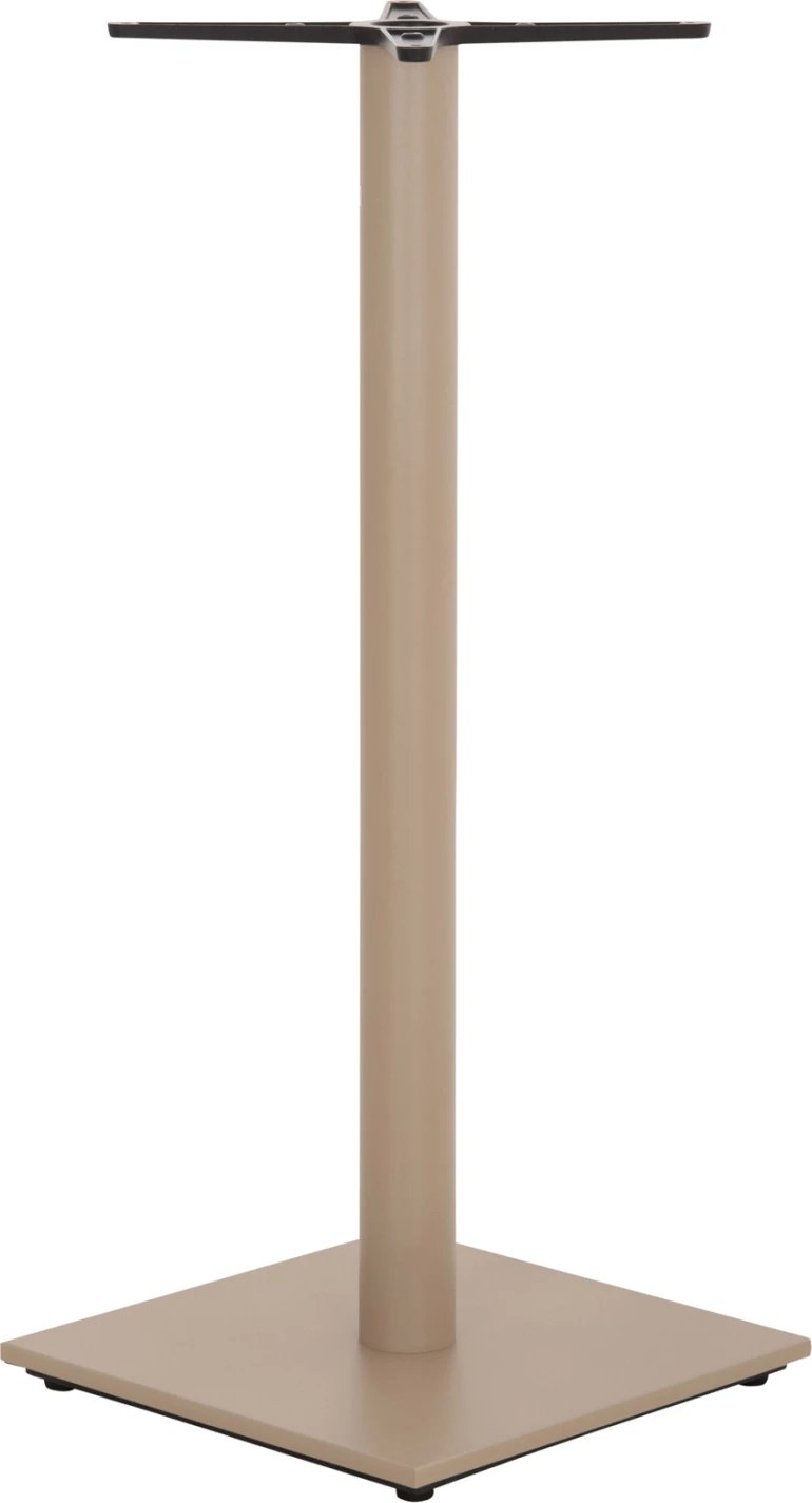 Baza për tavolinë bari, metalike, ngjyrë kapuçino mat, me rregullues lartësie, 46x46x108cm