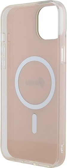 Mbështjellës Guess GUHMP15MHITSP për iPhone 15 Plus 6.7", MagSafe, rozë