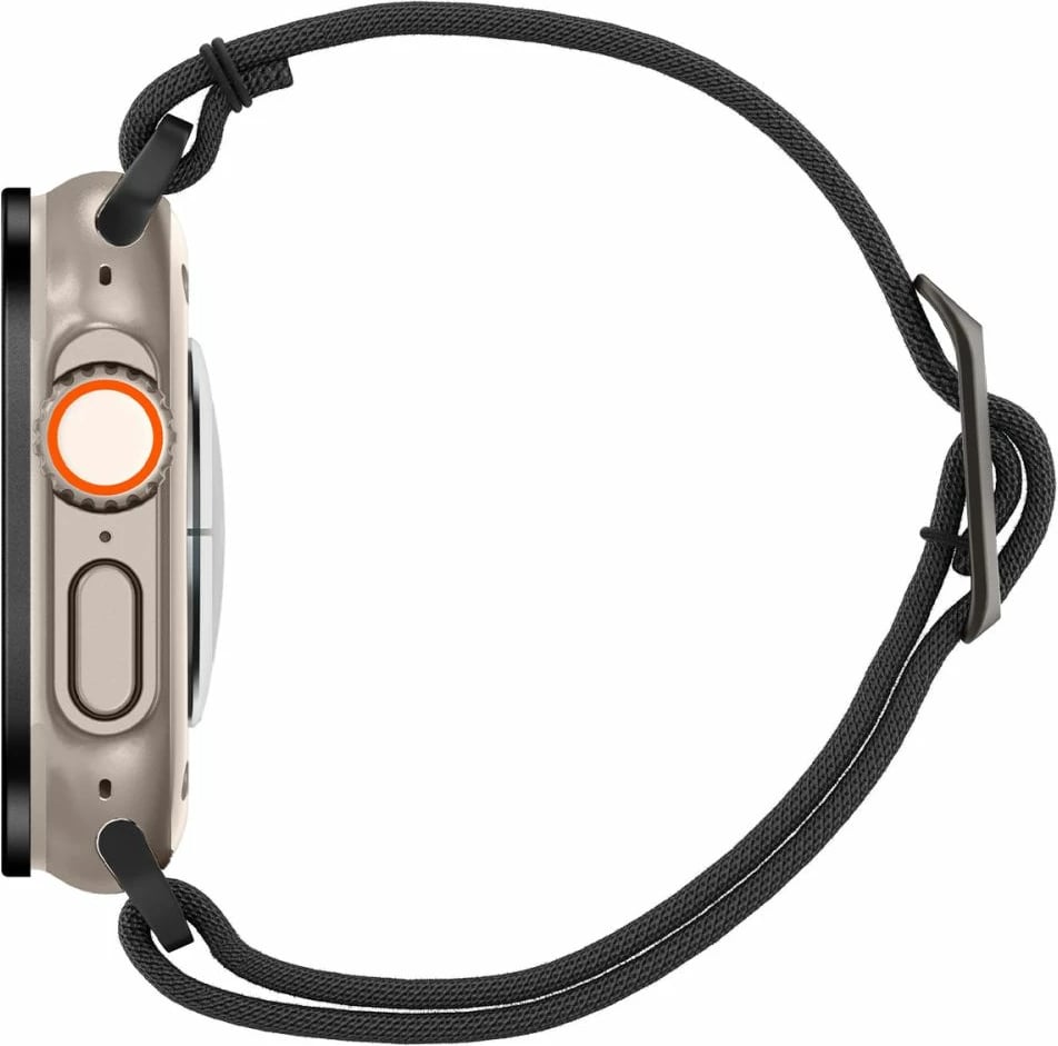 Mbrojtës xhami të temperuar Spigen Glas.tR Slim Pro 23318-0 për Apple Watch Ultra 49mm, 9H, kornizë metalike, Full Cover, 1-pack, Black