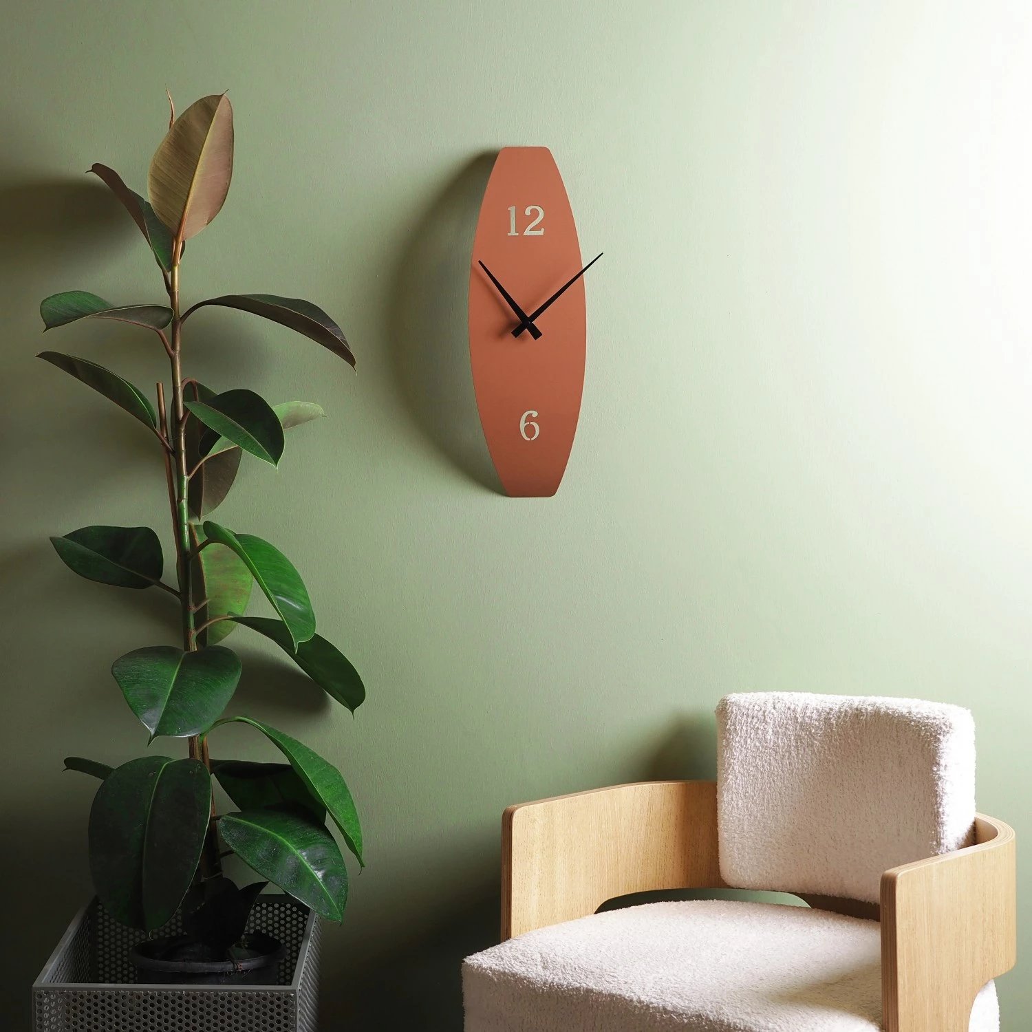 Orë muri dekorative metalike Wallity, e kuqe, APS137MWR