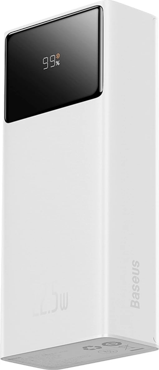 Powerbank Baseus EnerFill FP41, 30000mAh, 22.5W, me kabllo USB-A në USB-C, Bardhë