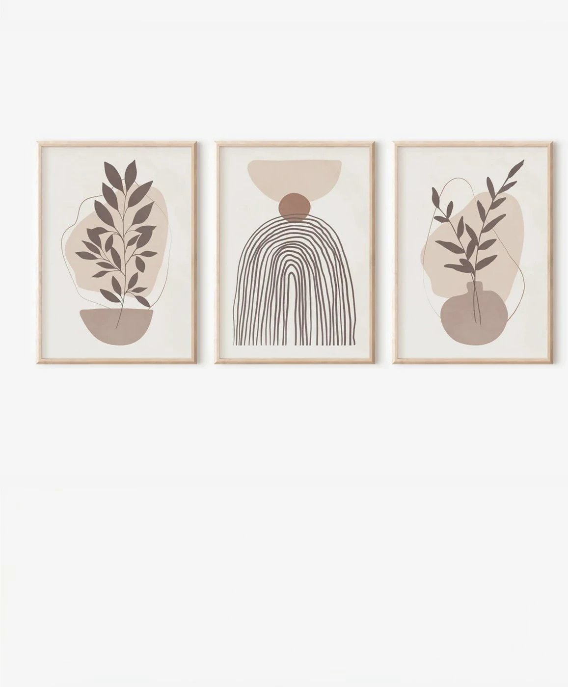 Pikturë dekorative me kornizë (3 copë), Wallity, 3Dartsohoset58