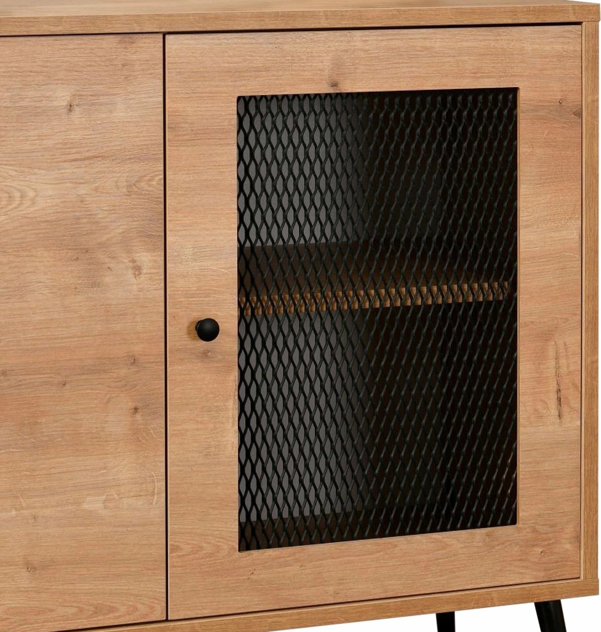 Konsolë Hanah Home, Wire, ngjyrë lisi