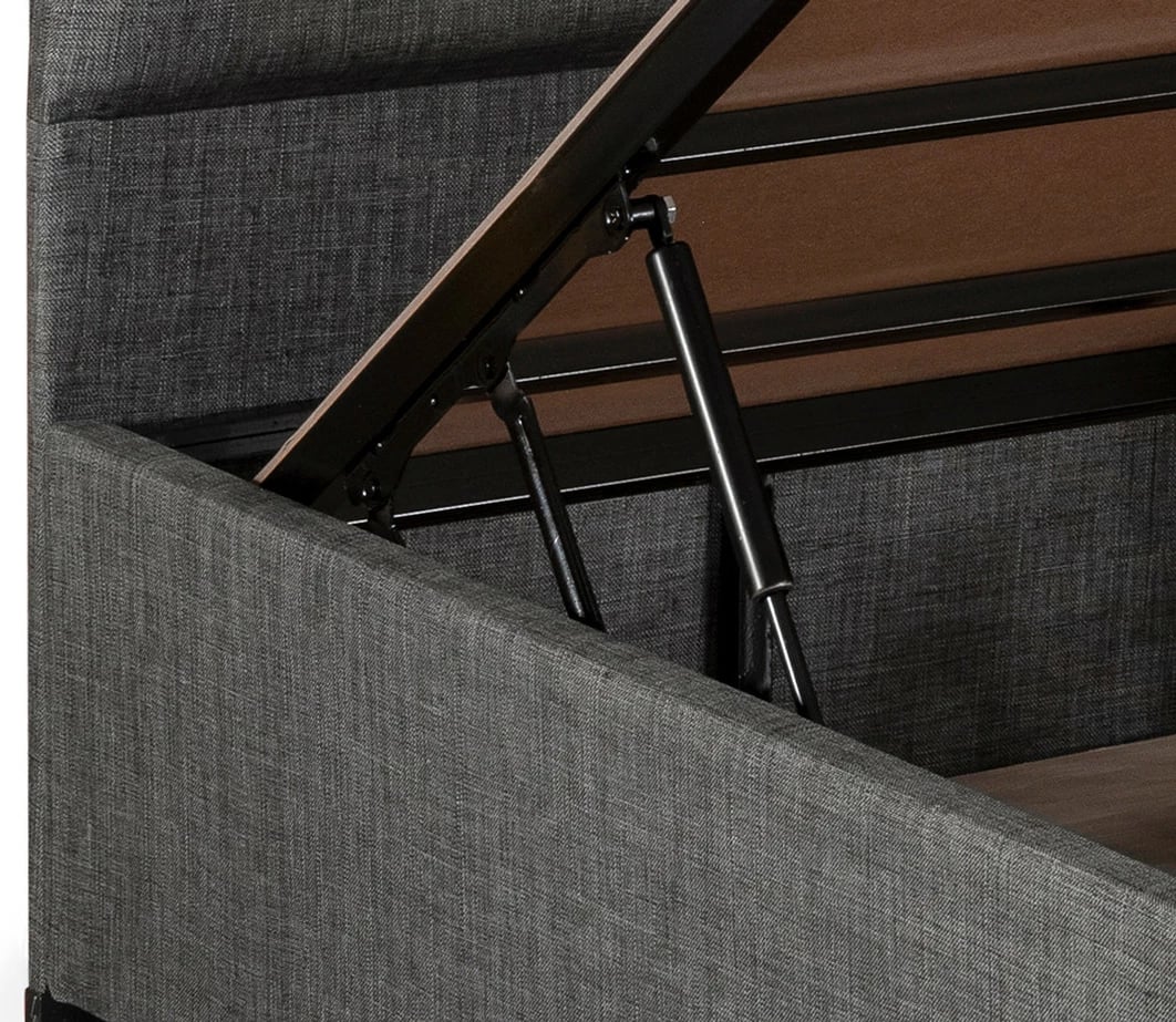 Dyshek, bazë dhe mbështetëse koke, ngjyrë hiri, Skye Decor, 120x200cm