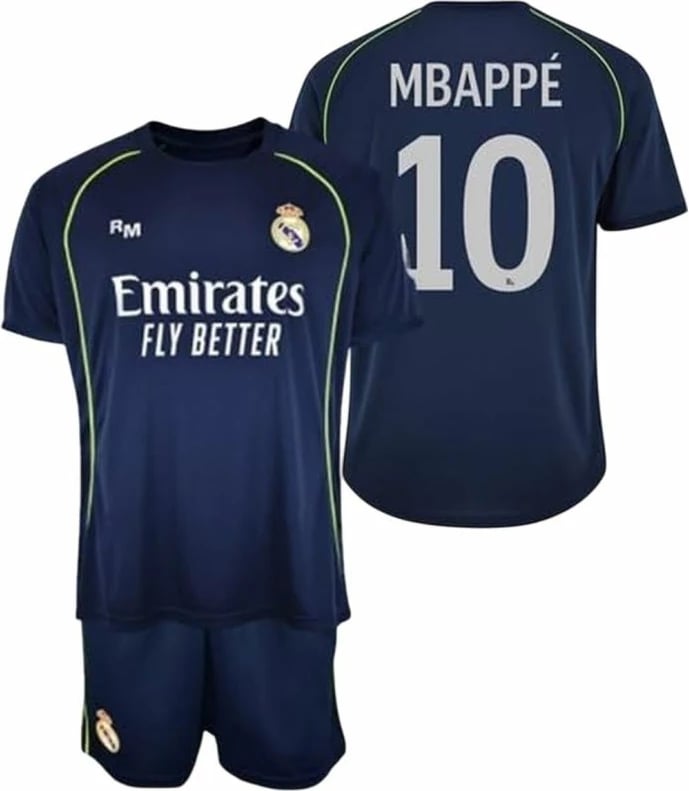 Fanellë me shorce për fëmijë Yakimasport Real Madrid Mbappe