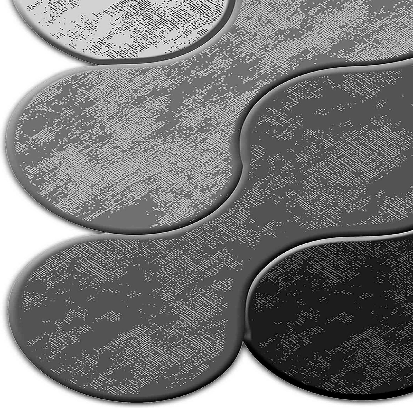 Qilim (50x80) Conceptum Hypnose, Wookece292, bardhë, gri, e zezë