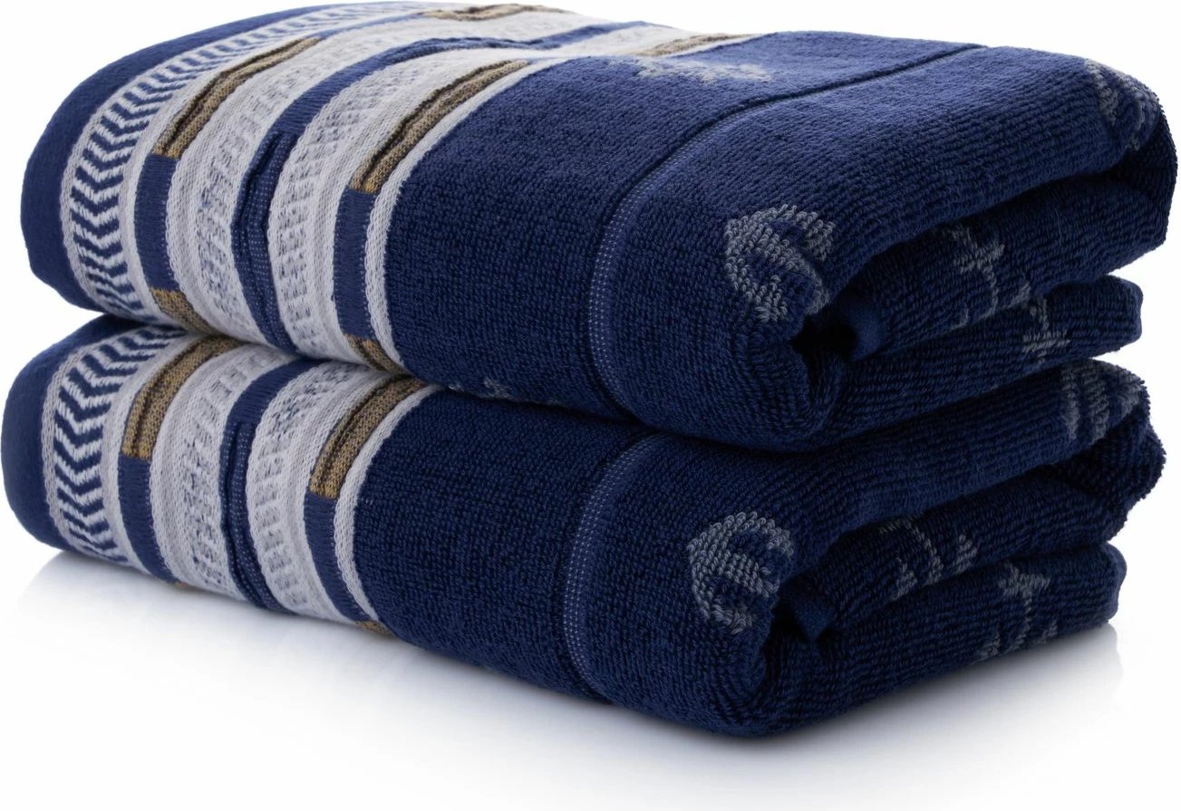 Set peshqirësh për banjo (2 copë), Mijolnir, ngjyrë marinë e errët