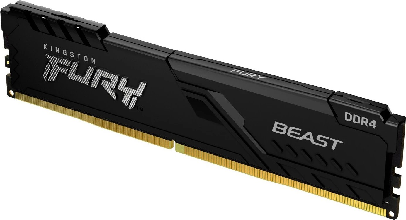 RAM Memorje Kingston FURY Beast DDR4, 32GB (2x16GB), 3600MHz, CL18, E zezë