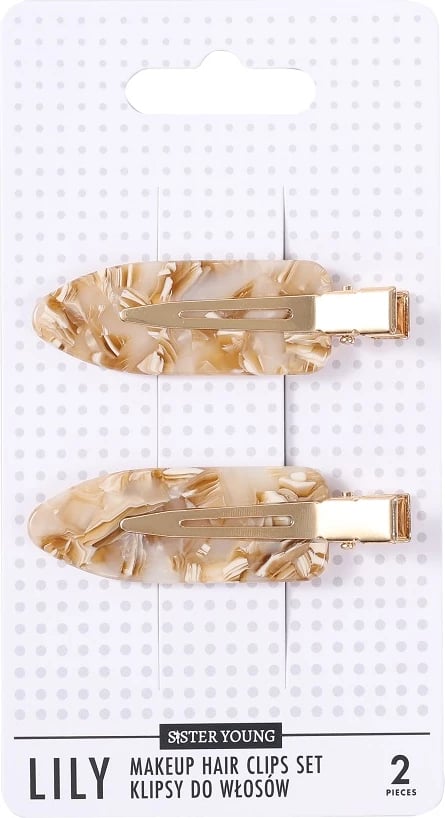 Kapëse flokësh për femra Sister Young Lily Milk Apricot 2 copë