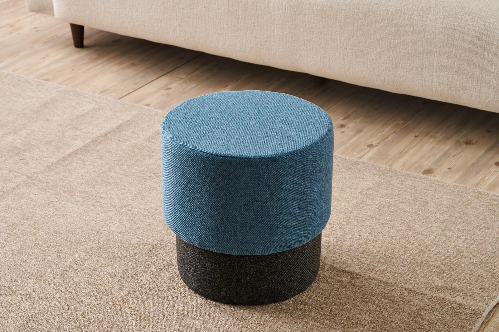 Puf Patara, ngjyrë kaltër, Atelier del Sofa