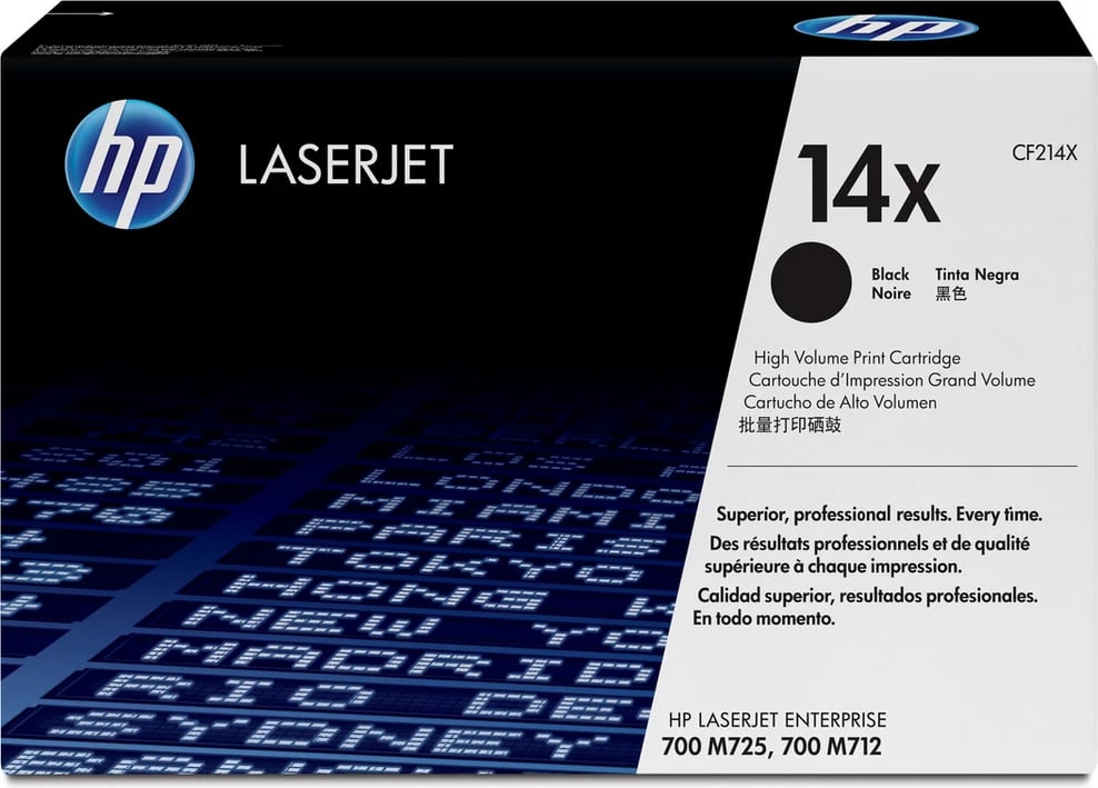Toner HP CF214X 14X rendiment i lartë 17500 faqe XL, e zezë