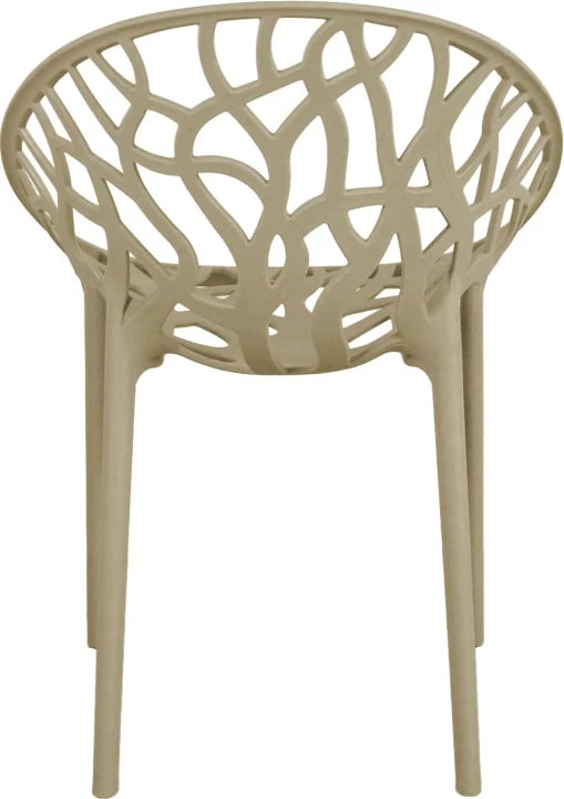 Karrige me krahë Daren, ngjyrë kapuçino, 59x60x79.5cm