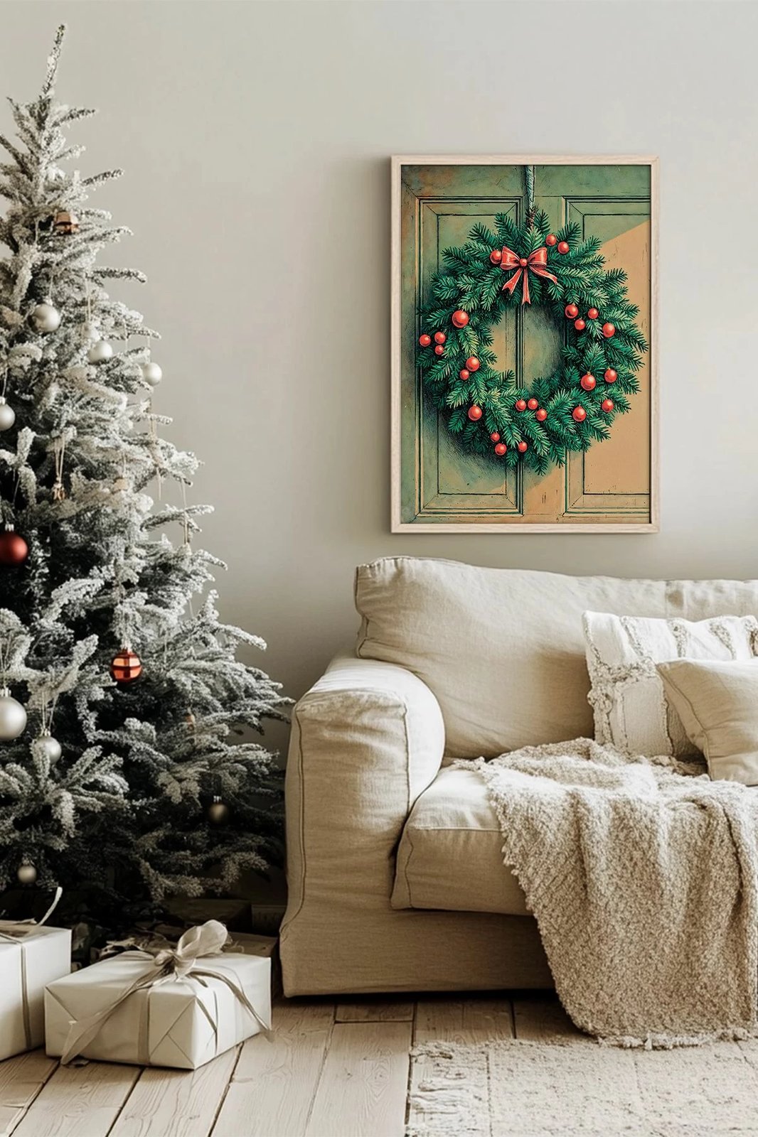 Pikturë dekorative me kornizë, Wallity, Nwyearsngmdl8, shumëngjyrëshe, 33x48cm