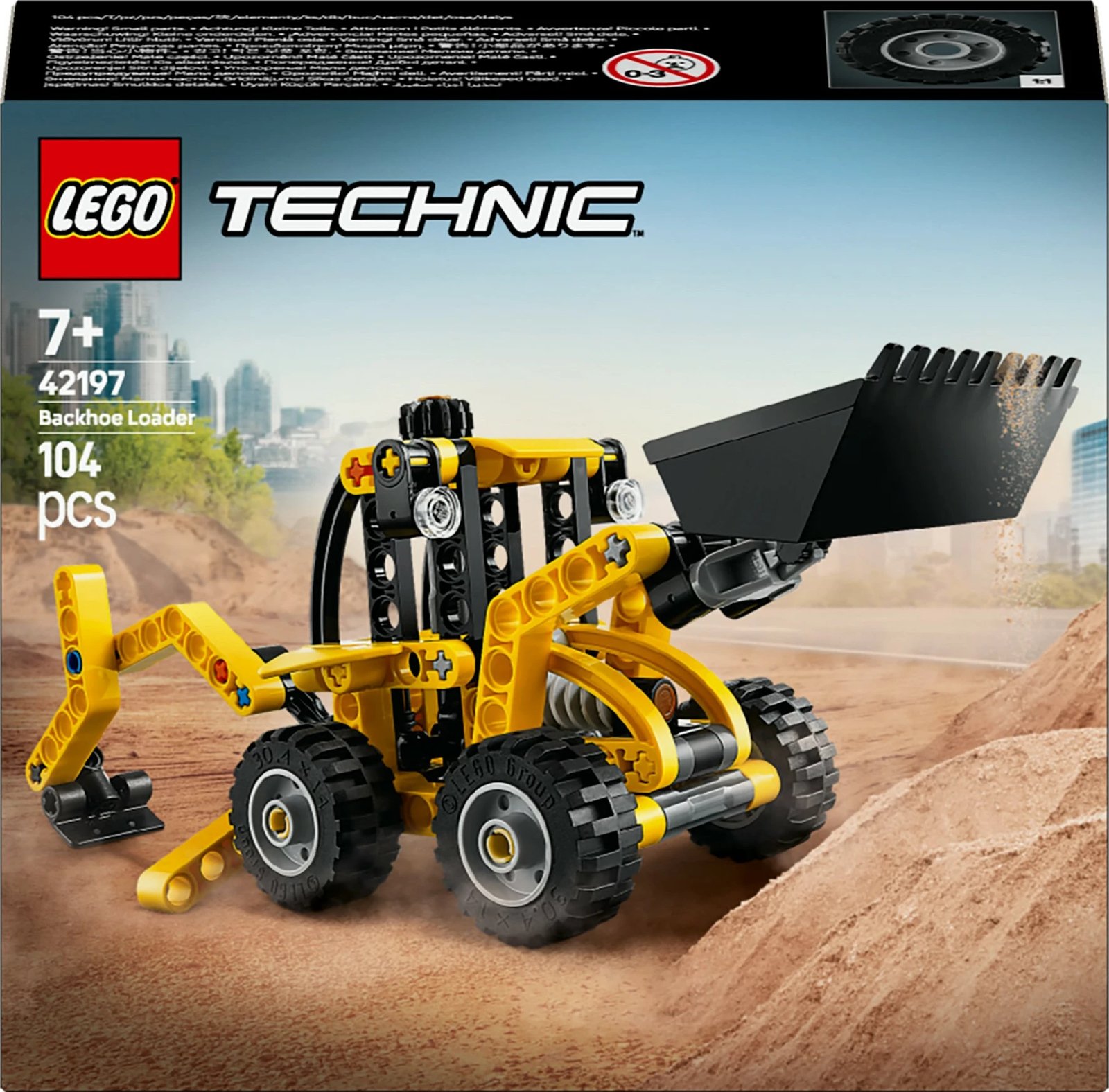 Set ndërtimi LEGO Technic 42197 Baggerlader, 104 pjesë, multikolor