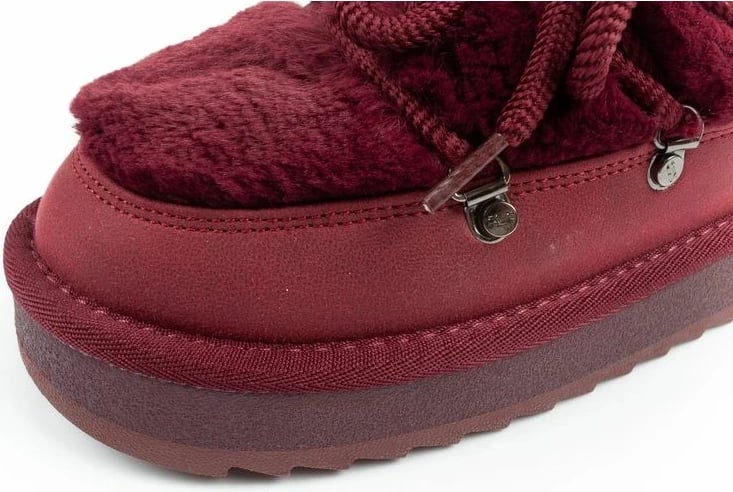 Çizme dimri për femra D.Franklin, burgundy