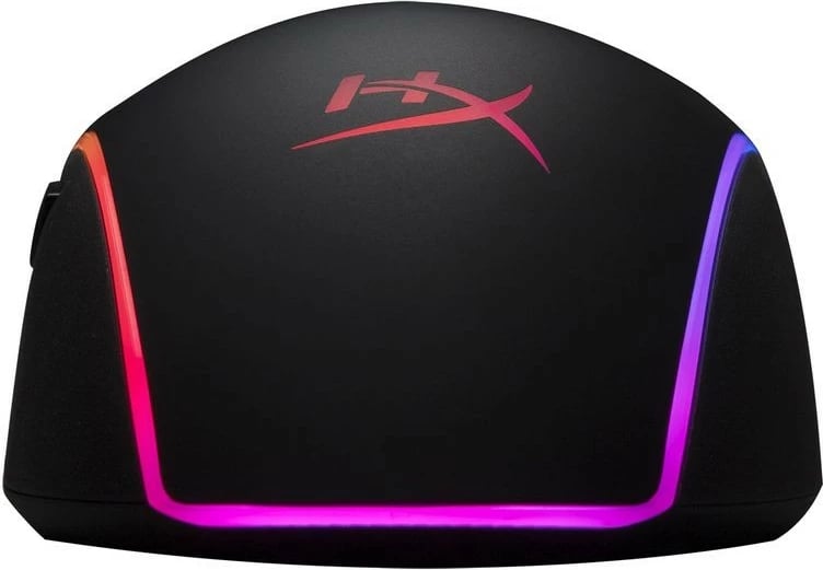 Maus, HyperX, Pulsefire Surge 4P5Q1AA, 16000 DPI, sensor optik Pixart 3389, me kabllo USB 1.8 m, 6 butona, RGB 360°, për dorë të djathtë, i zi