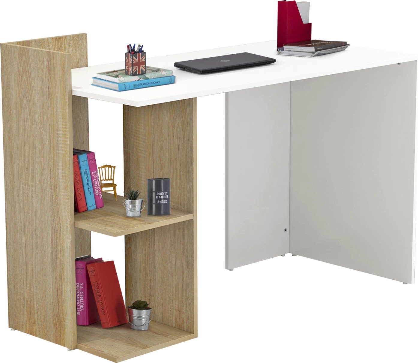 Tavolinë zyre FH8994.02, 112x55x85Y cm, e bardhë/ kremtë