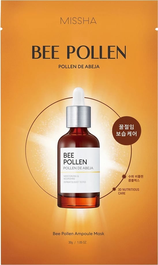 Maskë fytyre për femra Missha Bee Pollen Ampoule Mask, 30g