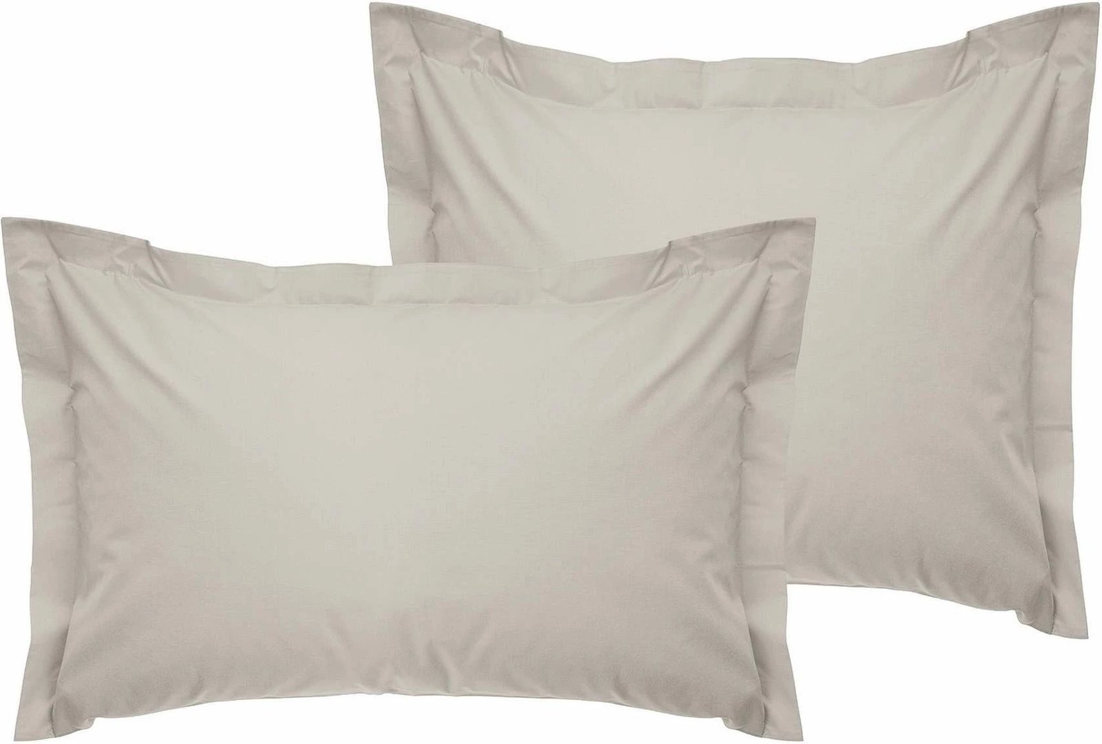 Set këllëfësh jastëku Oxford satin (2 copë), krem, L'essentiel