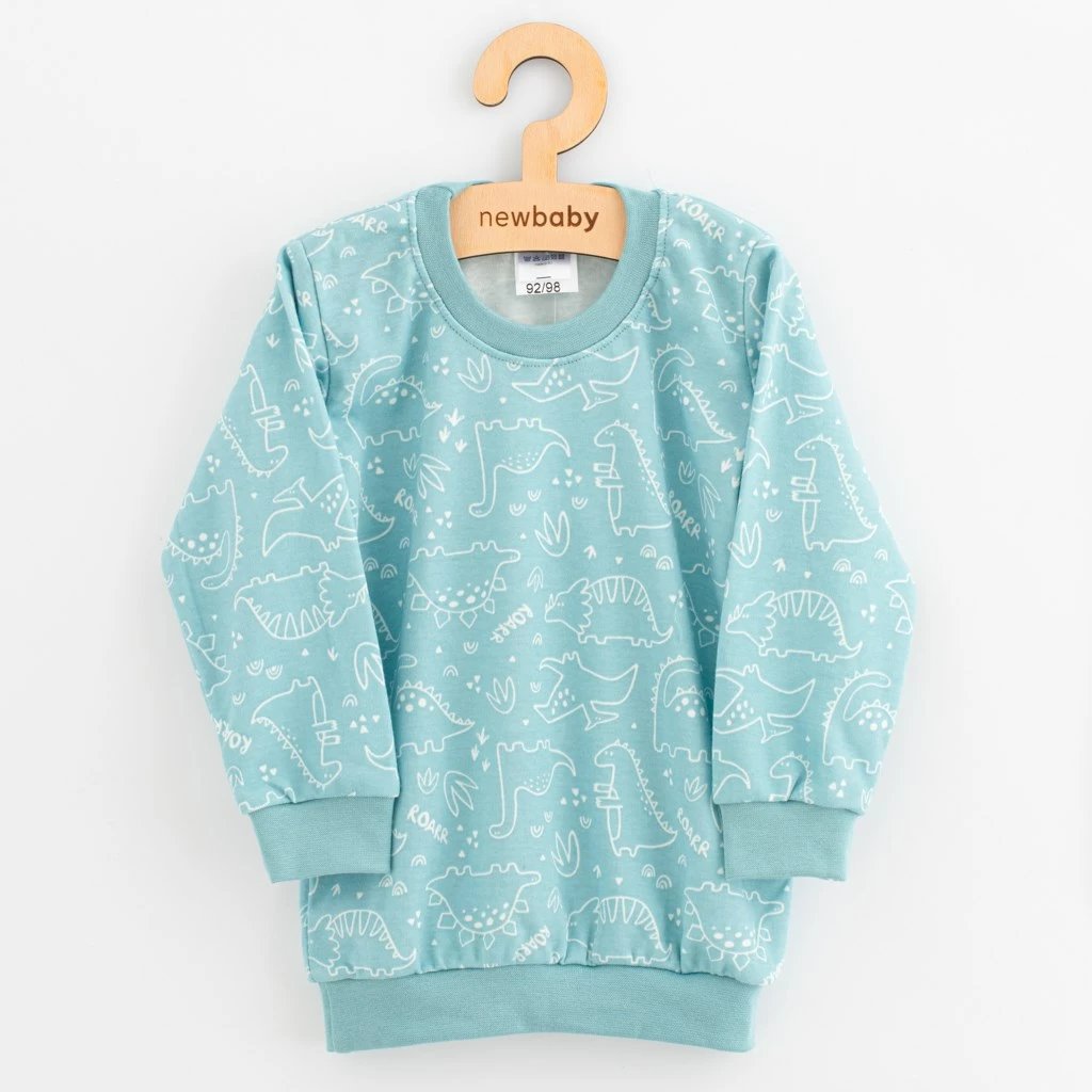 pizhama fëmijësh, New Baby, Iceberg Dino, pambuk 100%, madhësi 128/134, jeshile, set 2-copësh