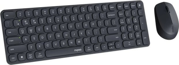 Set tastierë dhe maus wireless RAPOO 9310M, USB/Bluetooth, i zi