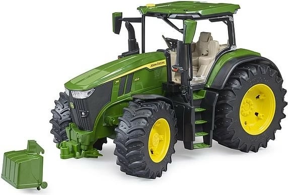 Traktor lodër BRUDER John Deere 7R 350, plastikë, shkallë 1:16, gjelbër/zi/verdhe