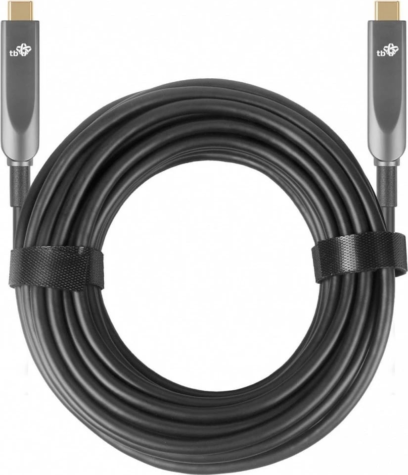 Kabllo optike USB Type-C në USB Type-C TB AKTBXIACCOP500B, 5m, e zezë