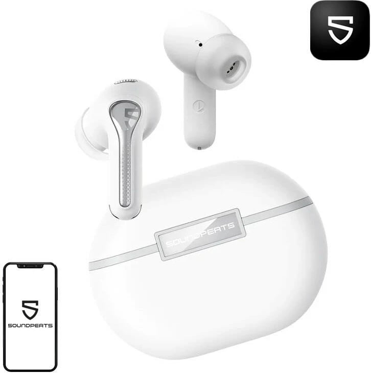 Kufje TWS Soundpeats Capsule3 PRO ANC, Hi-Res, Bluetooth 5.3, e bardhë