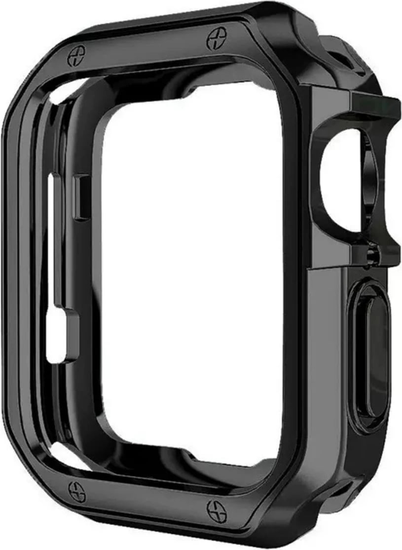 Mbështjellës Hurtel Soft Strong për Apple Watch 41 mm Series 7/8/9, TPU, i zi