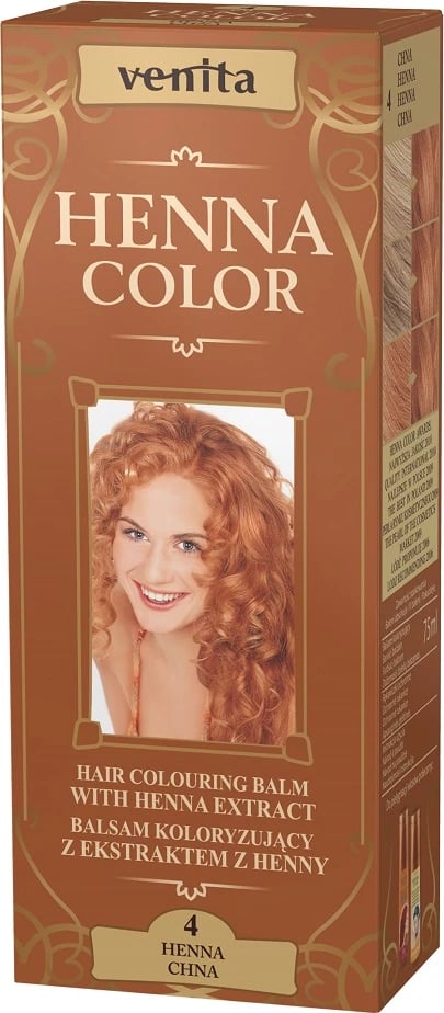 Balsam ngjyrosës për flokë Venita Henna Color për femra 4 Chna 75ml