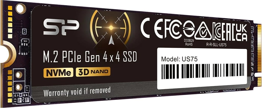 SSD Silicon Power US75, 2 TB, M.2, PCI Express 4.0, i zi