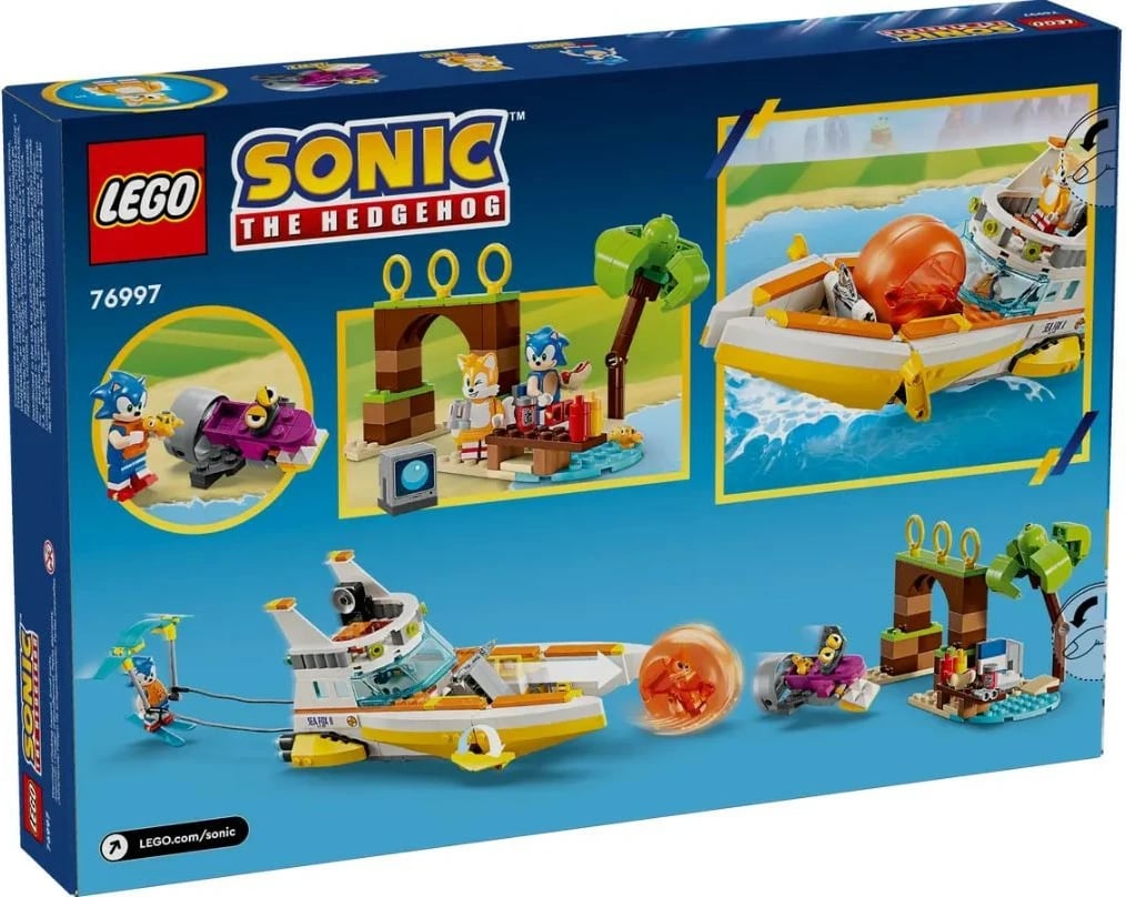 Set LEGO Sonic the Hedgehog Tails and Boat Adventure 76997, 393 pjesë, plastikë Set LEGO Sonic the Hedgehog Tails and Boat Adventure 76997, 393 pjesë, plastikë